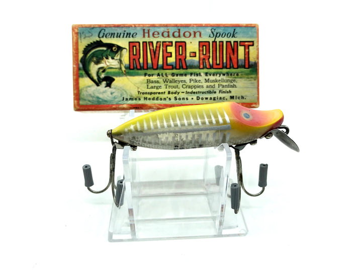 Heddon River Runt Spook Floater 9400-XRY Yellow Shore Minnow Color with Box