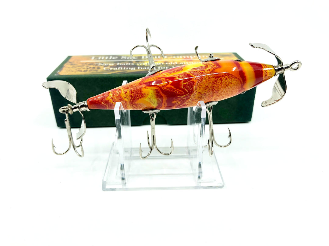 Little Sac Bait Company Meramec Minnow Hot Lava Color Signed Box 3/20