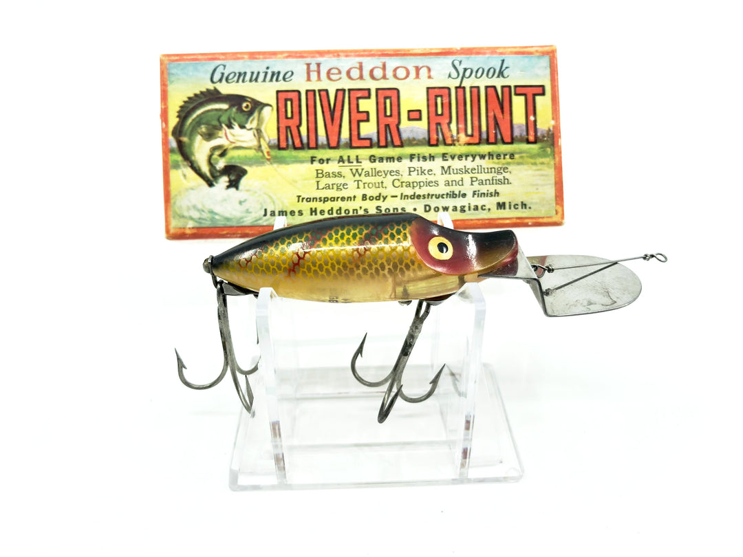 Heddon Standard Go Deeper River Runt D-9110-L Perch Color with Box / Catalog