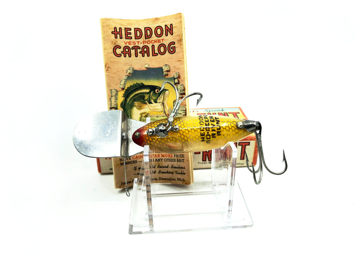 Heddon Standard Go Deeper River Runt D-9110-L Perch Color with Box / Catalog