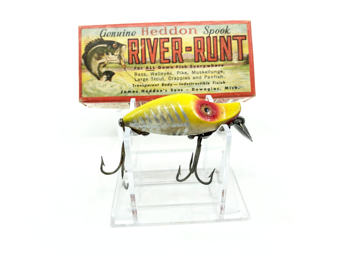 Heddon River Runt Midget 9010-XRY Yellow Shore Minnow Color with Box/Catalog