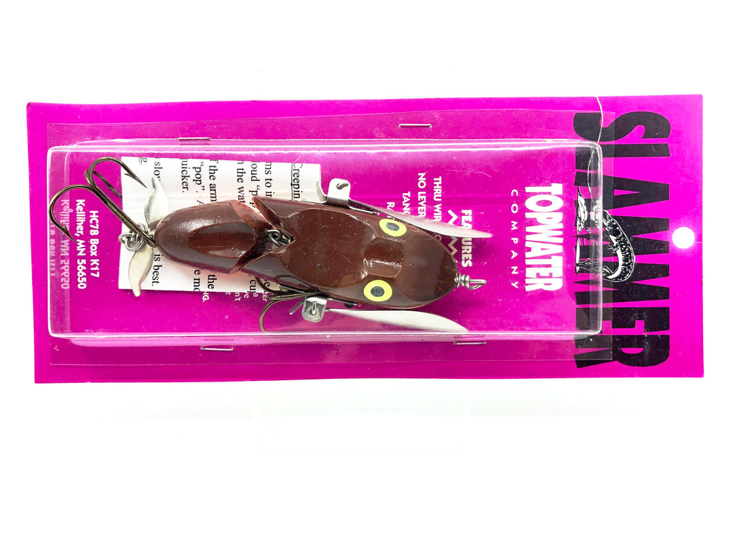 Slammer Jointed Creepin' Tom Topwater Musky Lure in Duckling Color New on Card Old Stock