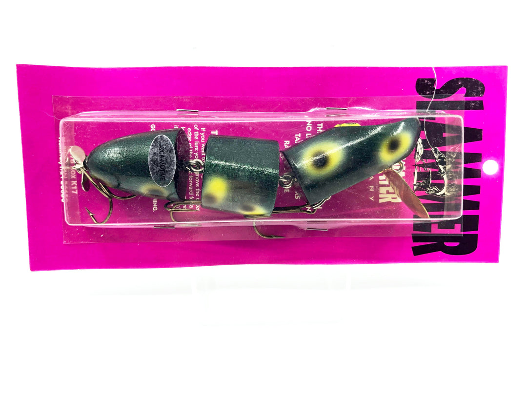 Slammer Loca-Motive Topwater Musky Lure in Marbled Frog Color New on Card Old Stock