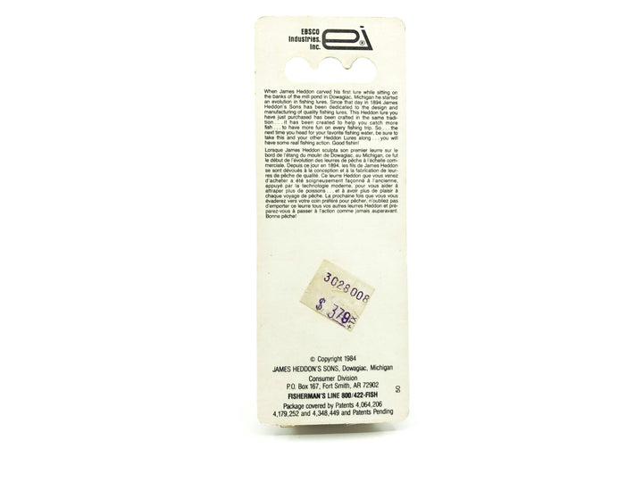 Heddon Sonic 385 GPB Gold Plated Black Back Color New on Card Old Stock