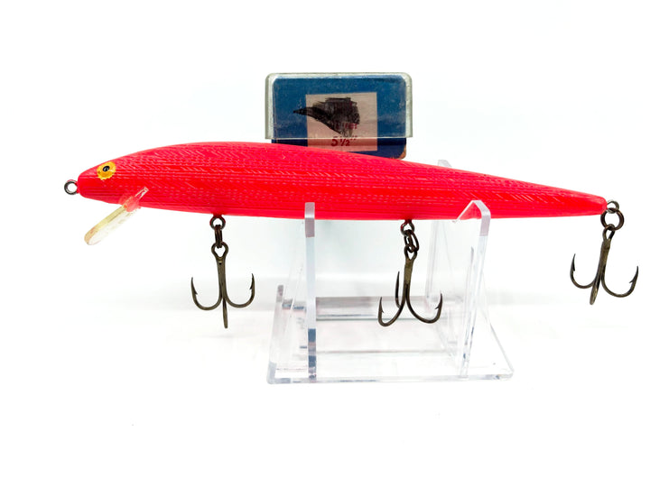 Vintage Rebel Minnow 399 Solid Red Color with Box
