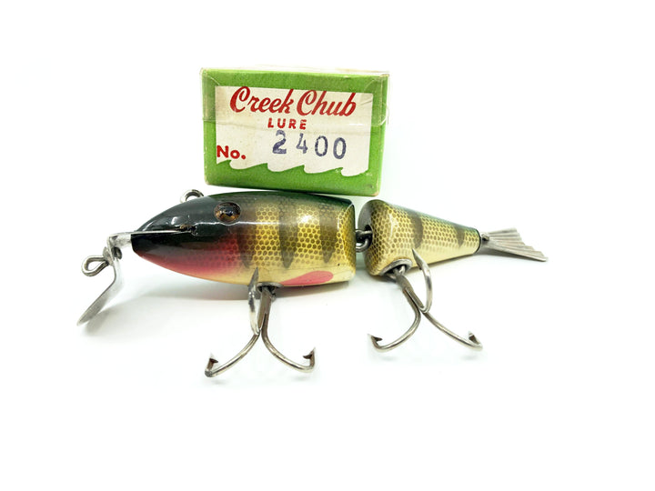Vintage Creek Chub Wiggle Fish Double Line Tie Perch Color with Box