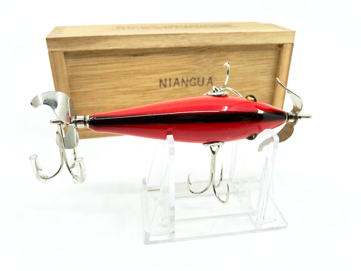 Little Sac Bait Company Niangua Minnow Rainbow Color Signed Wooden Box