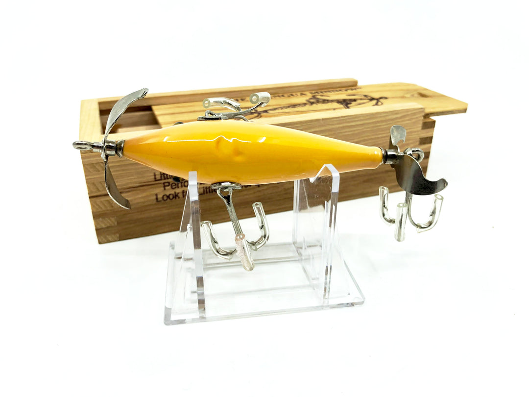 Little Sac Bait Company Niangua Minnow Brown Crackleback Color Signed Wooden Box