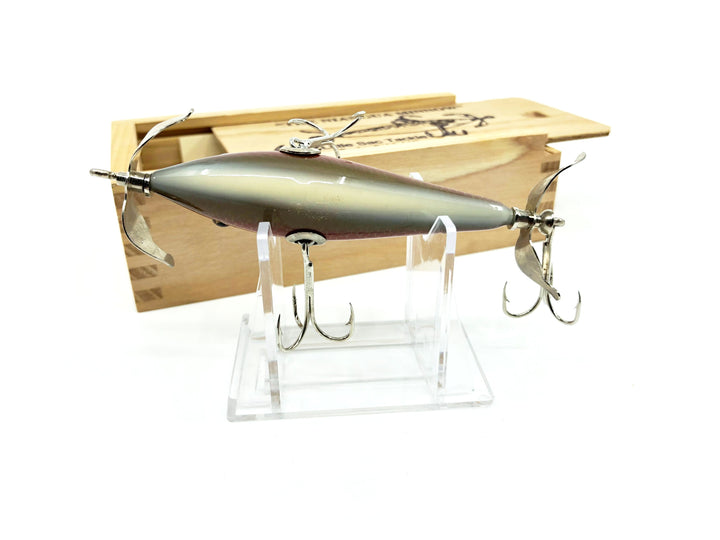Little Sac Bait Company Niangua Minnow Red Scale Color Signed Wooden Box
