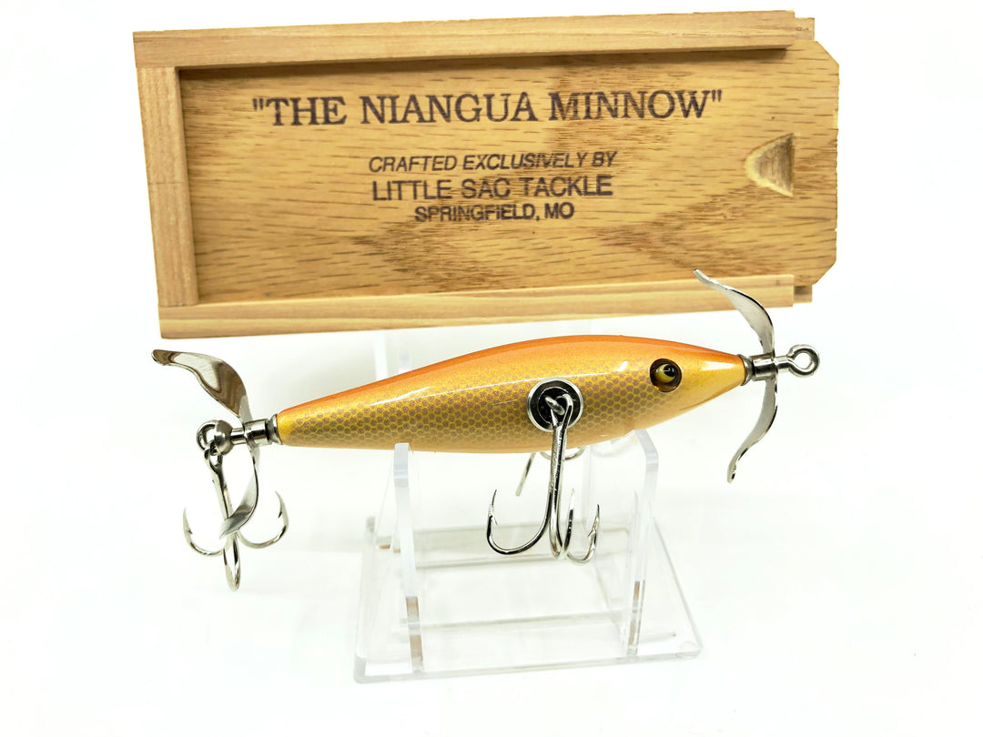 Little Sac Bait Company Niangua Minnow Silver Scale Color Wooden Box