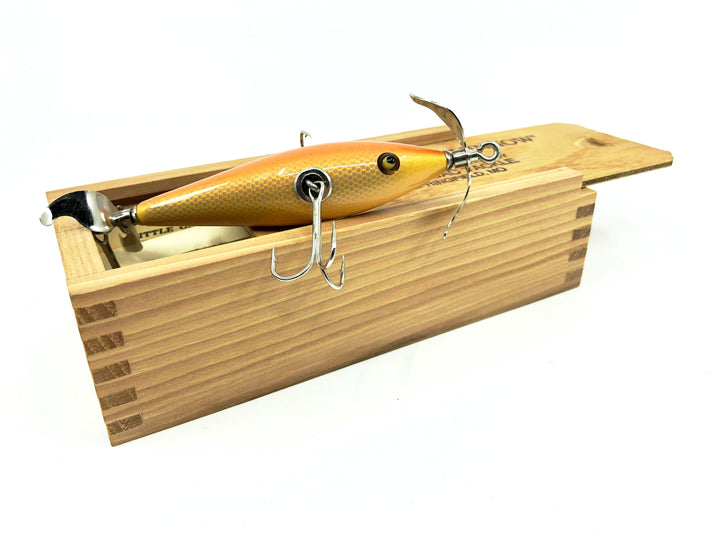 Little Sac Bait Company Niangua Minnow Silver Scale Color Wooden Box