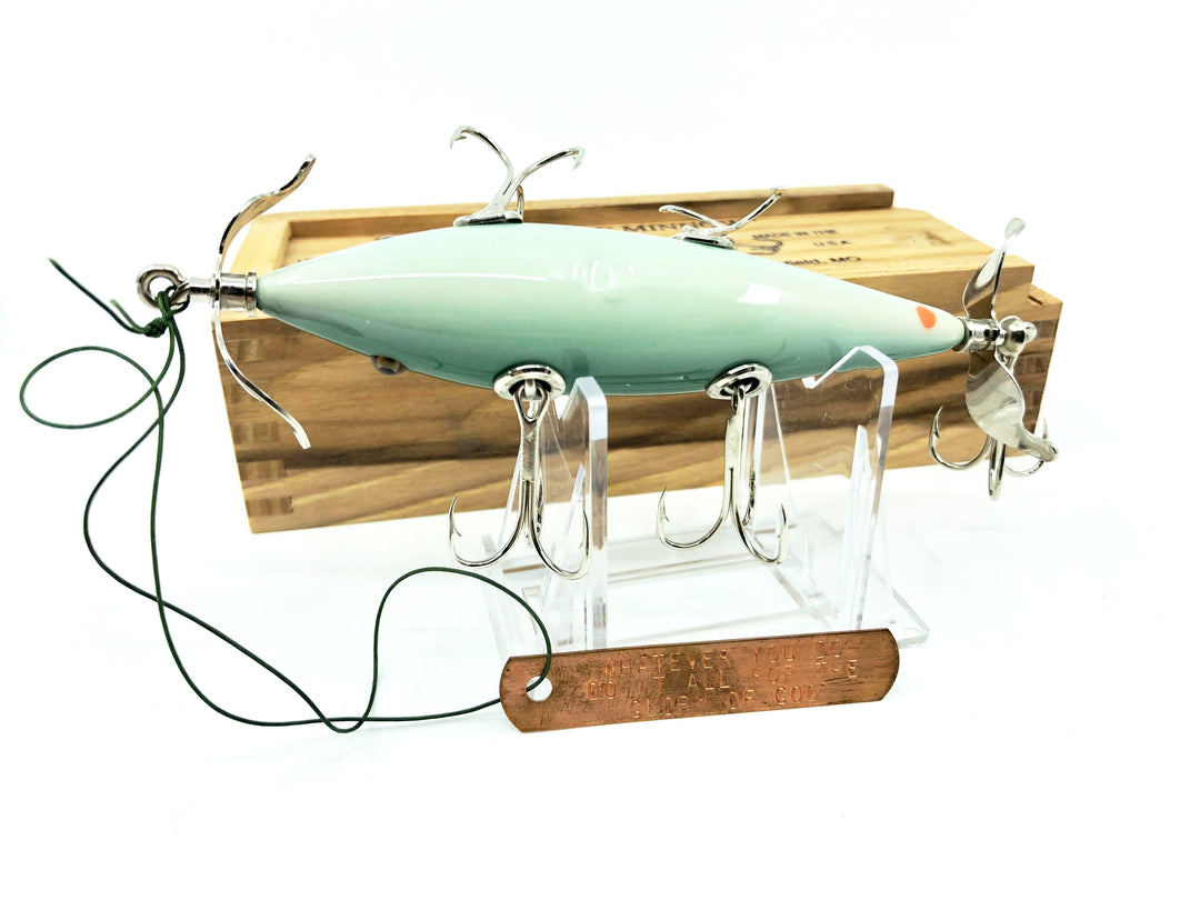 Little Sac Bait Company Meramec Minnow Green Crackleback Color Signed Wooden Box 38/74 2004