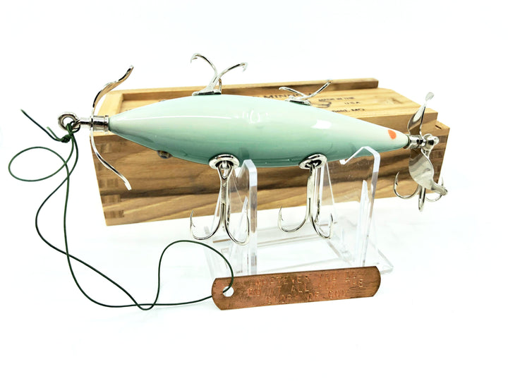 Little Sac Bait Company Meramec Minnow Green Crackleback Color Signed Wooden Box 38/74 2004