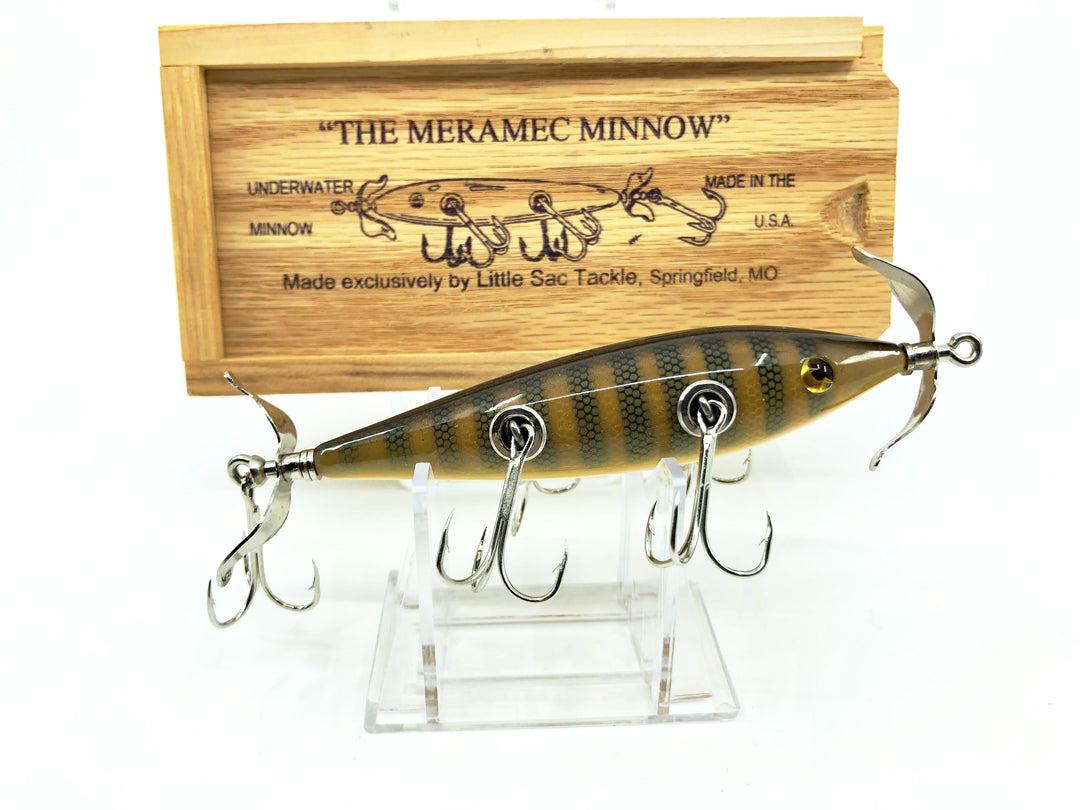 Little Sac Bait Company Meramec Minnow Natural Pike Scale Color Signed Wooden Box 30/120 2005