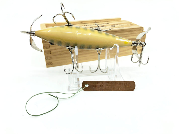 Little Sac Bait Company Meramec Minnow Natural Pike Scale Color Signed Wooden Box 30/120 2005