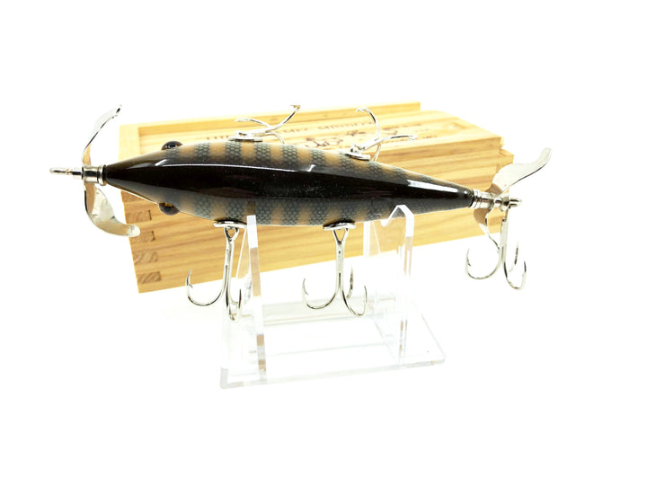 Little Sac Bait Company Meramec Minnow Natural Pike Scale Color Signed Wooden Box 30/120 2005
