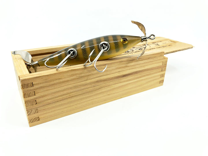 Little Sac Bait Company Meramec Minnow Natural Pike Scale Color Signed Wooden Box 30/120 2005