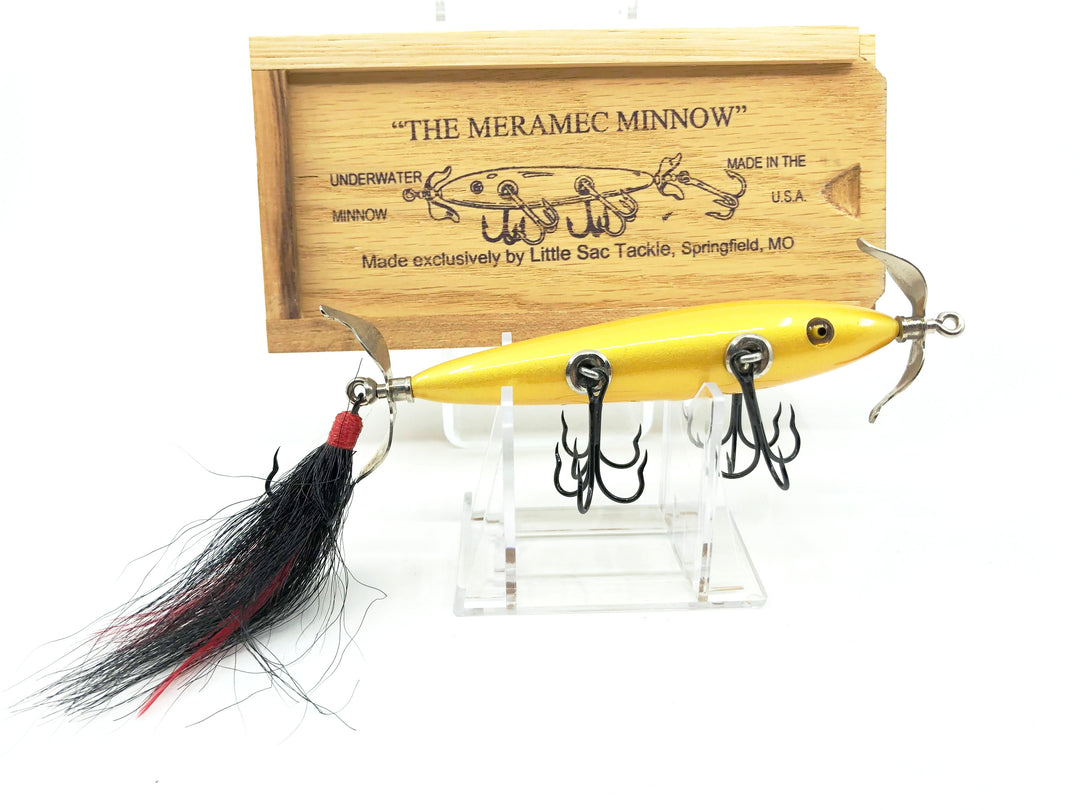 Little Sac Bait Company Meramec Minnow Jamison Series Gold Color Signed Wooden Box 21/100 2002