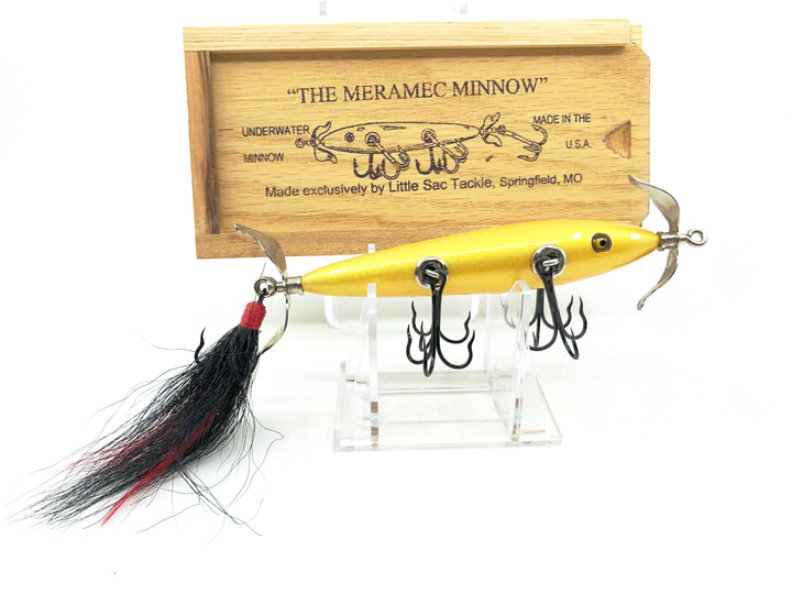 Little Sac Bait Company Meramec Minnow Jamison Series Gold Color Signed Wooden Box 21/100 2002