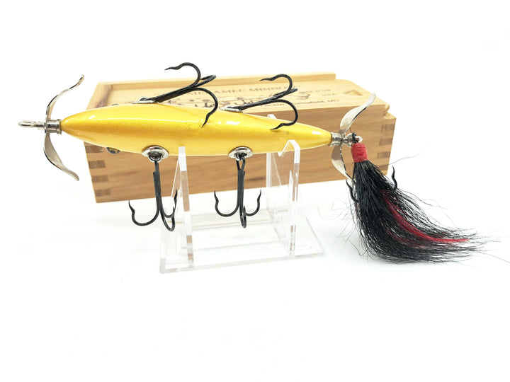 Little Sac Bait Company Meramec Minnow Jamison Series Gold Color Signed Wooden Box 21/100 2002