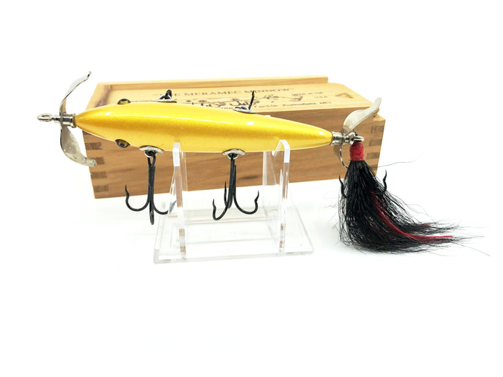 Little Sac Bait Company Meramec Minnow Jamison Series Gold Color Signed Wooden Box 21/100 2002
