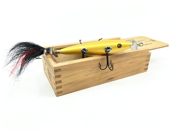 Little Sac Bait Company Meramec Minnow Jamison Series Gold Color Signed Wooden Box 21/100 2002