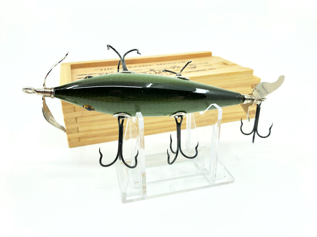 Little Sac Bait Company Meramec Minnow Green Scale Color Signed Wooden Box 53/120 2005