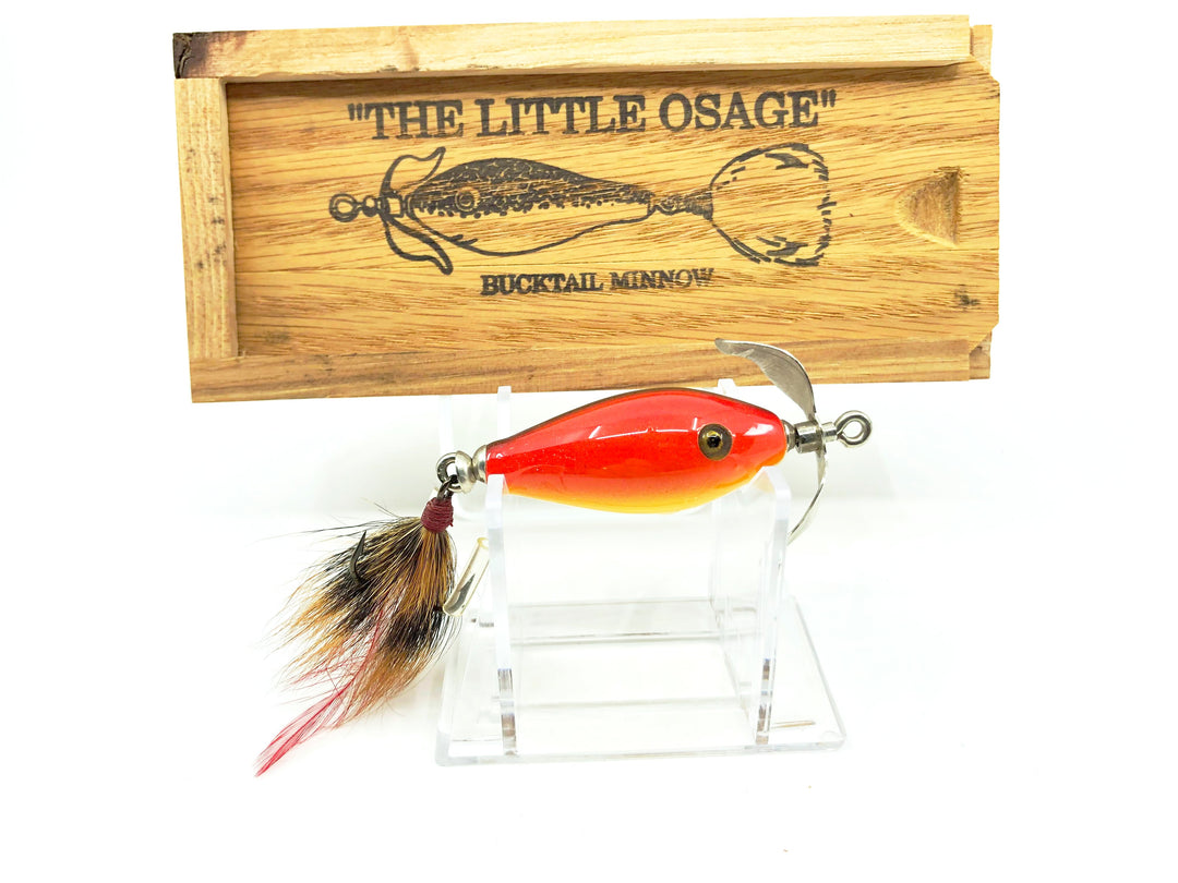 Little Sac Bait Company Little Osage Minnow Rainbow Color Signed Wooden Box