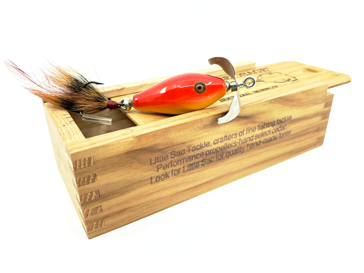 Little Sac Bait Company Little Osage Minnow Rainbow Color Signed Wooden Box