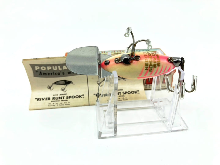Heddon Go Deeper Midget River Runt D-9010-SR-XRW Spook Ray Red White (Pink Shore) Color with Box