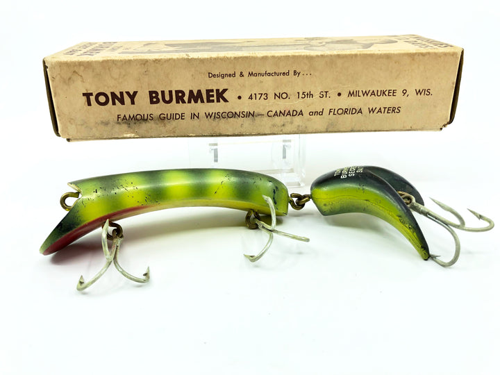 Tony Burmek Top Secret Musky Lure Yellow Rib Color with Box