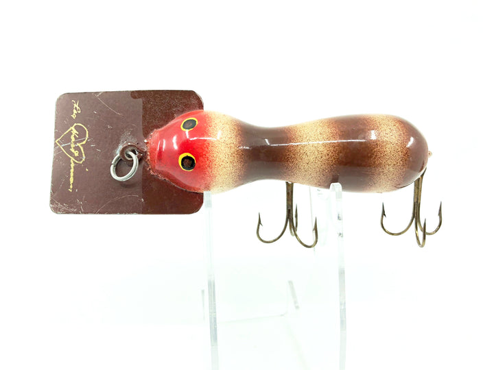 Len Hartman Wooden Musky Bug in Brown and White Color