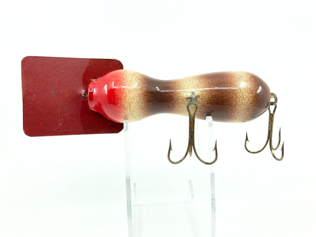 Len Hartman Wooden Musky Bug in Brown and White Color