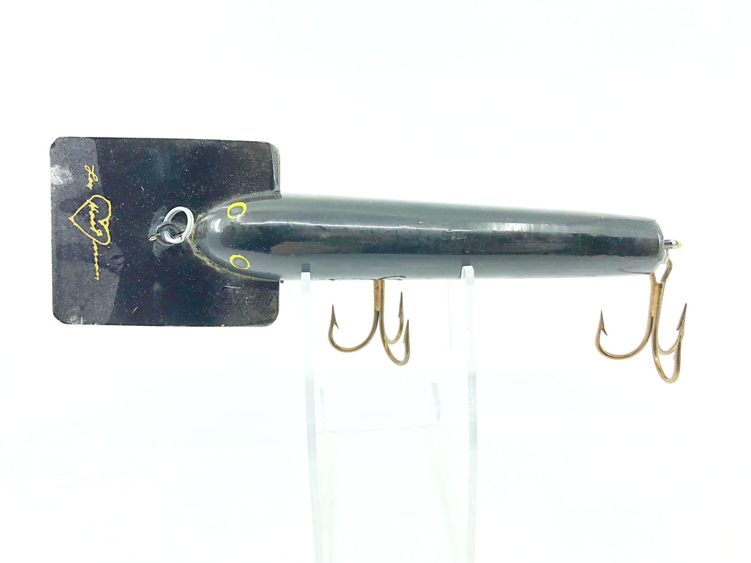 Len Hartman Long Musky Lure in Black and White Color