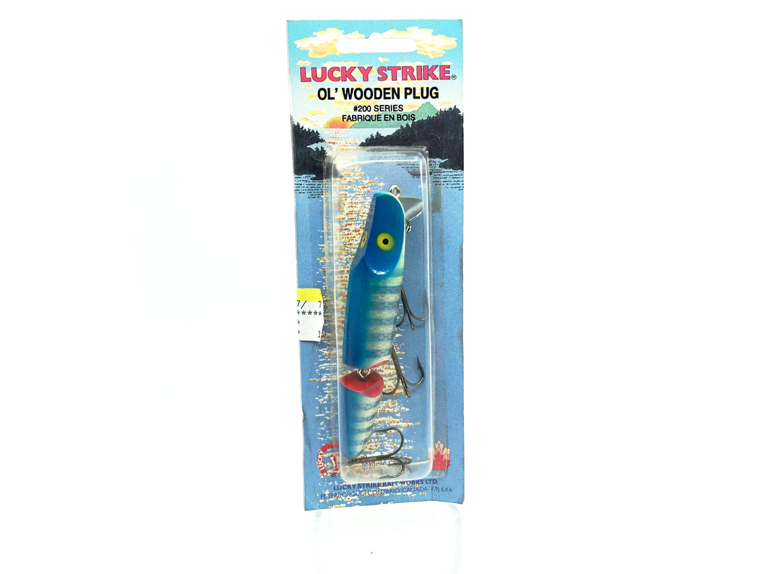 Lucky Strike Jointed Pikie Blue Color Old Stock New on Card