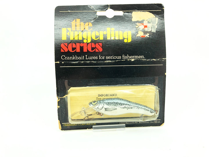 Crankbait Corp Fingerling Shiner Color 01 Card Old Stock