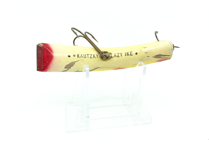 Vintage Wooden Kautzky Husky Lazy Ike 4 Yellow Spots Color