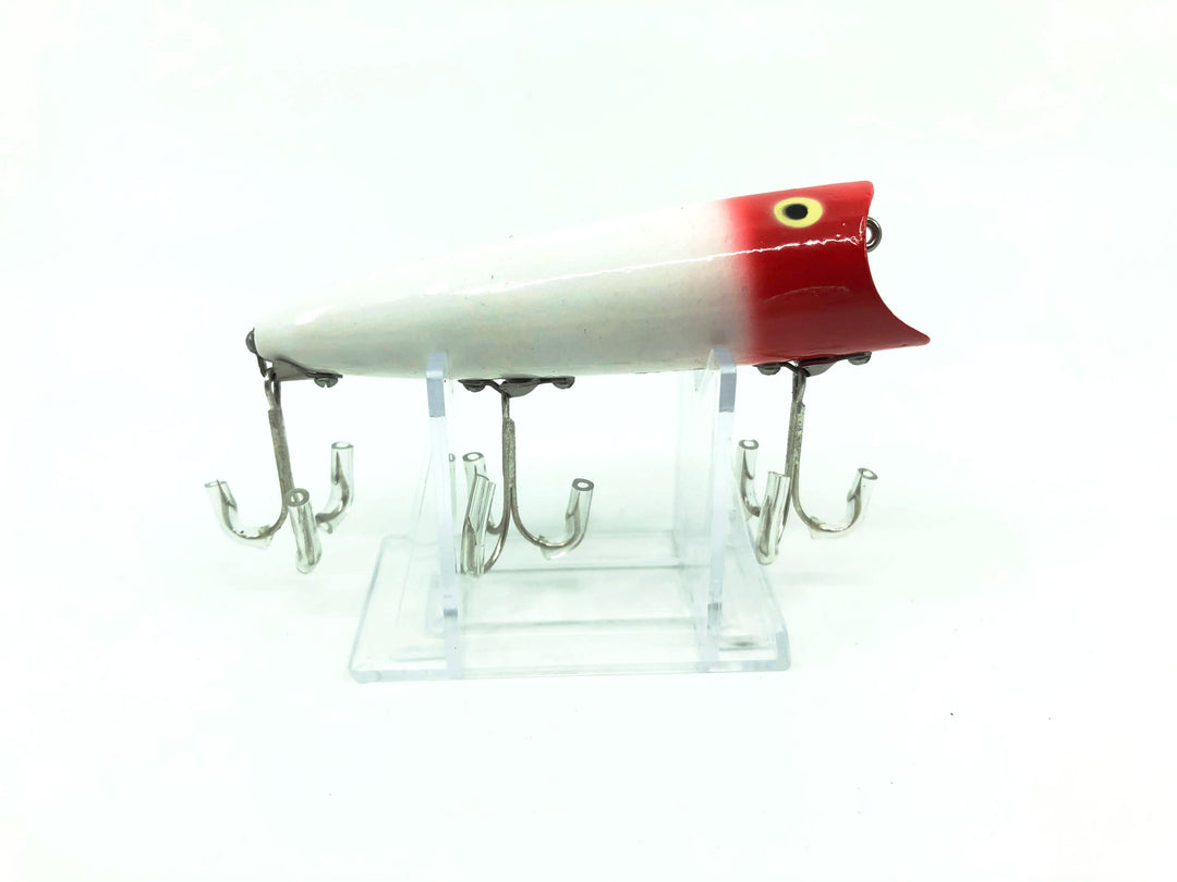 Heddon Wooden Lucky 13 Red Head White Color RH