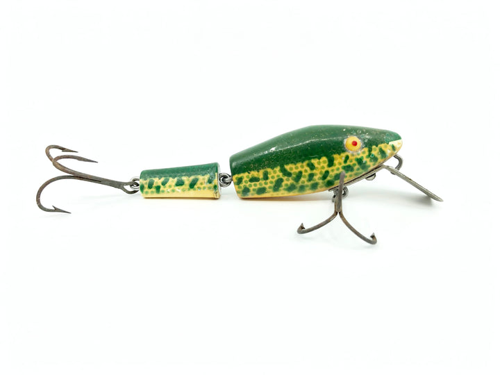 L & S Pike Master Sinker 30 Green Speckles Color Opaque Eyes