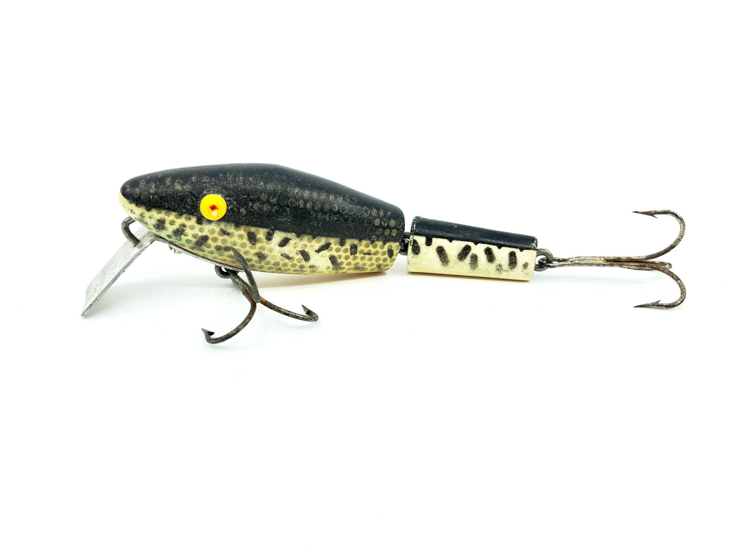 L & S Pike Master Floater 35 Black Speckles Color Opaque Eyes