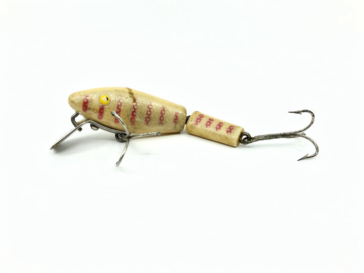 L & S Bass Master 15 White with Red Bars Color Opaque Eyes