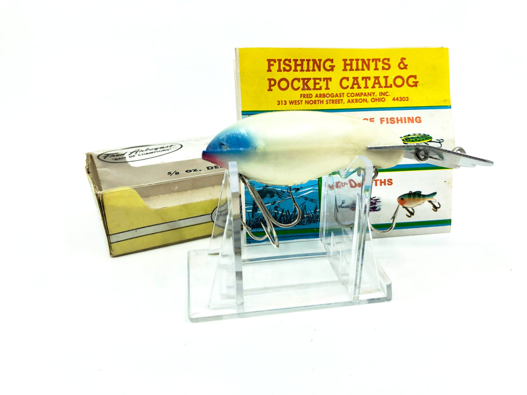 Arbogast Mud Bug White with Blue Eye BE Color with Box