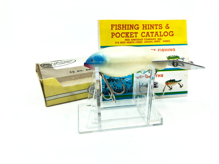 Arbogast Mud Bug White with Blue Eye BE Color with Box