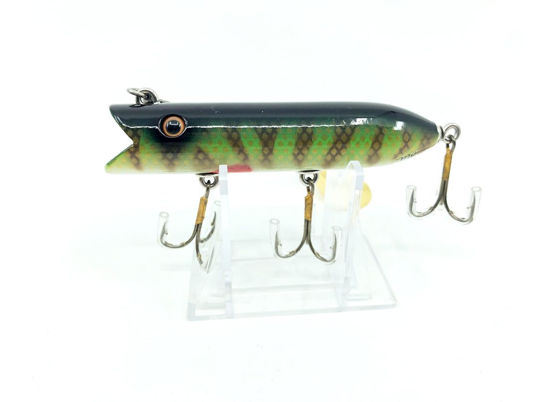 Chautauqua Special Order Wooden Castrolla Minnow in Tiger Perch Color