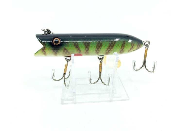 Chautauqua Special Order Wooden Castrolla Minnow in Tiger Perch Color