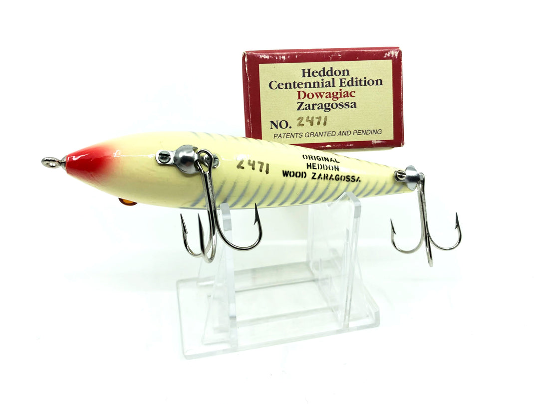 Heddon Centennial Edition Wood Zaragossa New in Box NO. X6500W-XRW Numbered!