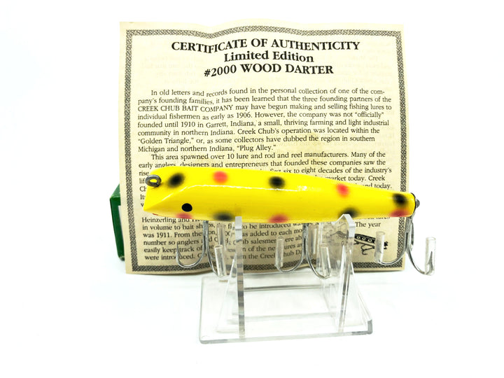 Creek Chub Wood Darter Limited Edition New in Box 2000W-YS Rare Color Numbered!