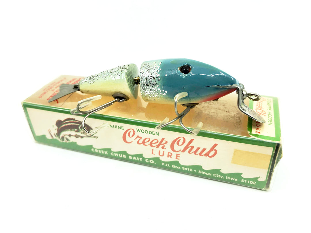 Vintage Creek Chub Wiggle Fish 2401 Blue Flash BFL Color with Box Tough