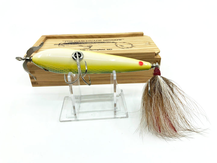 Little Sac Bait Company Gasconade Minnow Frog Scale 2003 Color Signed Wooden Box