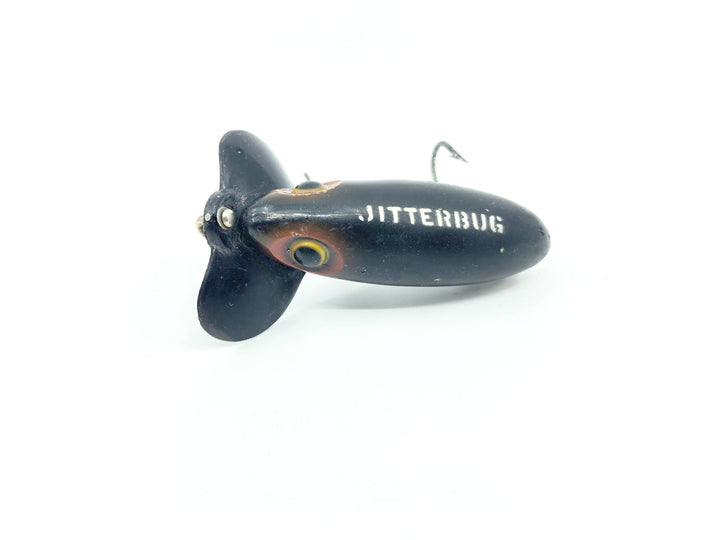 Arbogast Plastic Black Lip Jitterbug 1940's WWII Era Black Color